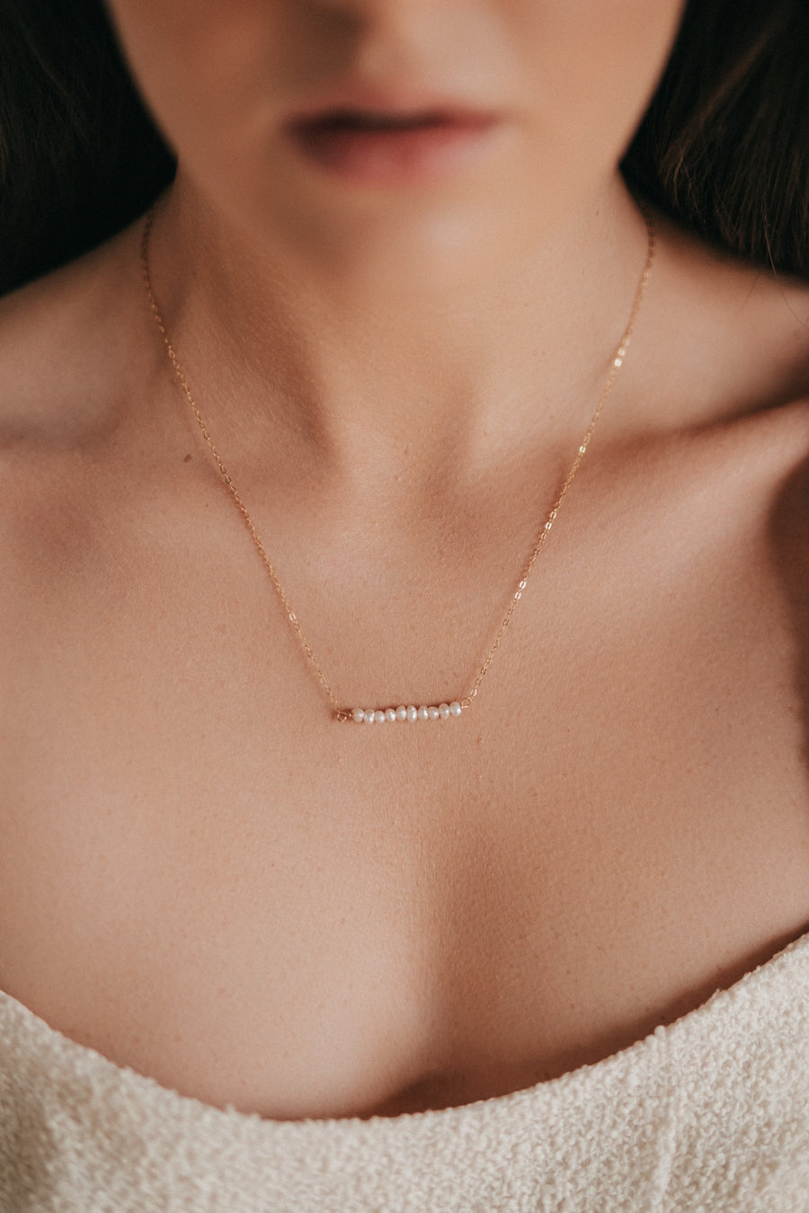 Pearl Bar Necklace