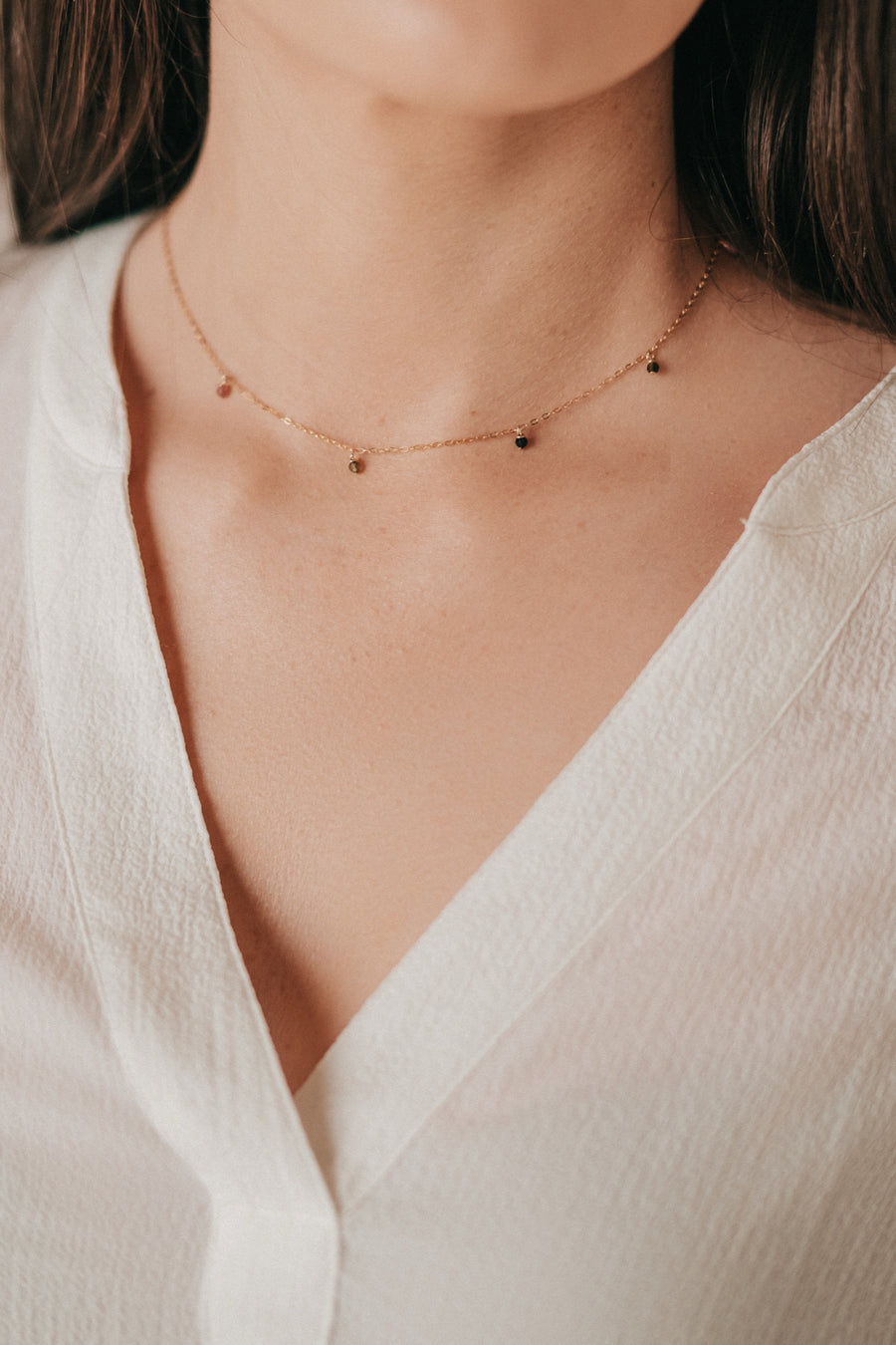 Watermelon Tourmaline Choker